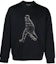 Buy Emporio Armani SS23 Blue Crewneck Sweatshirt with Embroidered Silhouette. 3R1MDQ-1JHSZ-0920