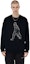 Lookbook Emporio Armani SS23 Blue Crewneck Sweatshirt with Embroidered Silhouette. 3R1MDQ-1JHSZ-0920