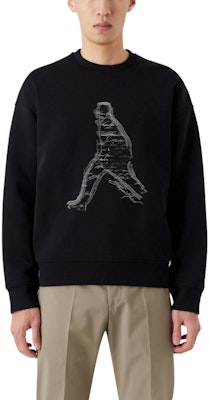 Emporio Armani SS23 Blue Crewneck Sweatshirt with Embroidered Silhouette. 3R1MDQ-1JHSZ-0920 Shop Emporio Armani SS23 Blue Crewneck Sweatshirt with Embroidered Silhouette. 3R1MDQ-1JHSZ-0920