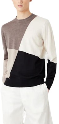 EMPORIO ARMANI SS23 Colorblock Crewneck Pullover Sweater Brown. 3R1MXE1-MEQZ1-F409 Purchase EMPORIO ARMANI SS23 Colorblock Crewneck Pullover Sweater Brown. 3R1MXE1-MEQZ1-F409