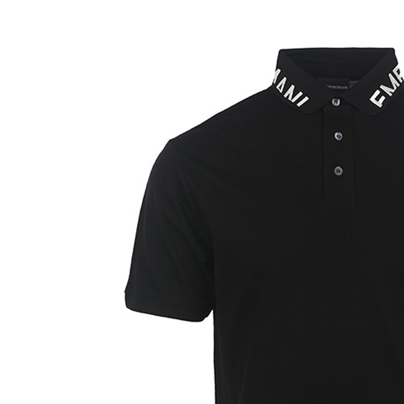 Purchase エンポリオアルマーニ SS23 コントラストロゴ ポロシャツ - ブラック. 3R1FG41JTKZ0078