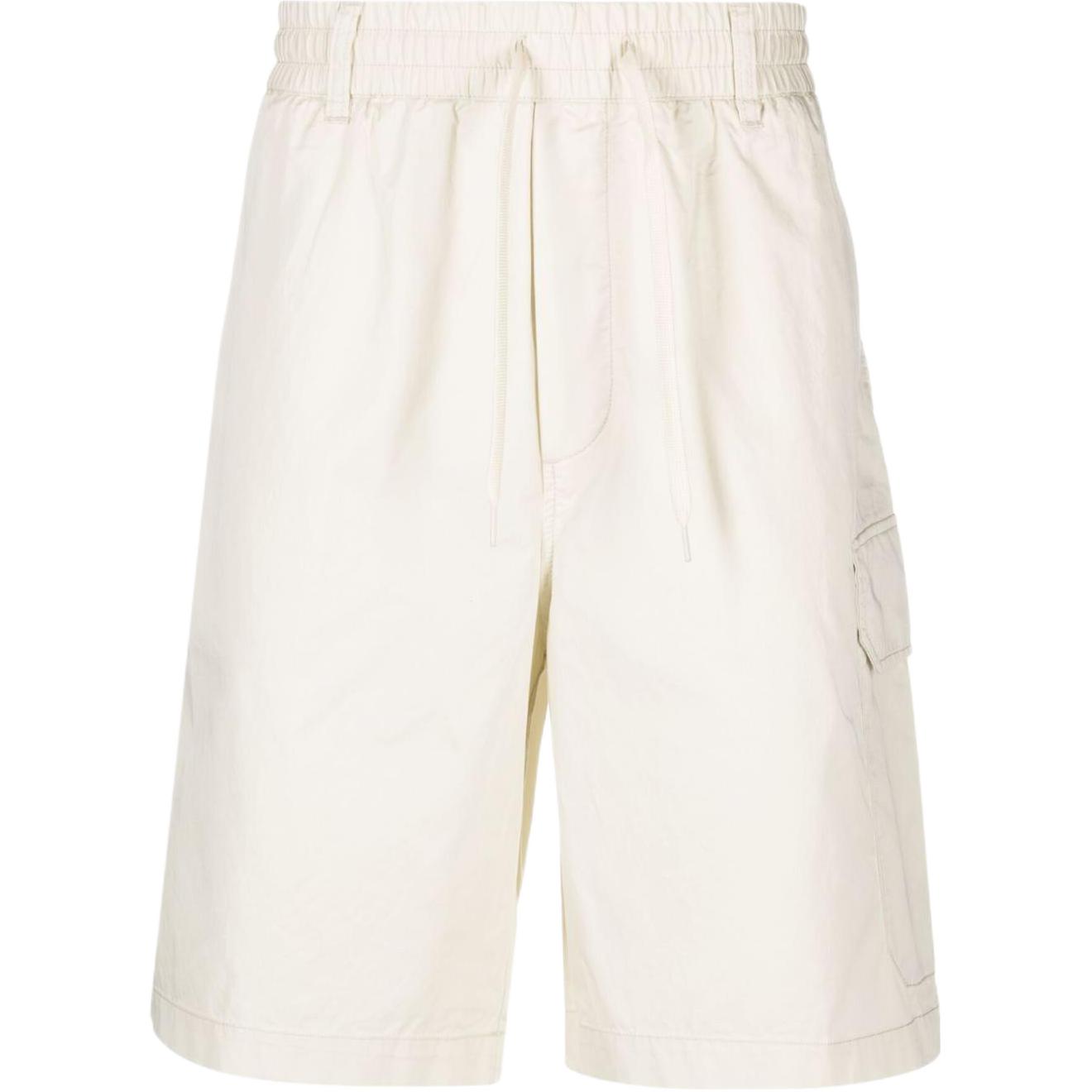 EMPORIO ARMANI SS23  Cotton Drawstring Cargo Shorts Light Beige. 3R1PF7-1NVTZ-0133