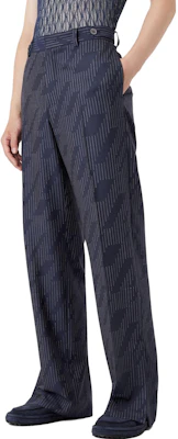 EMPORIO ARMANI SS23 斜紋條紋休閒長褲 - 深藍色 D41P35-D1110-1918 Shop EMPORIO ARMANI SS23 斜紋條紋休閒長褲 - 深藍色 D41P35-D1110-1918