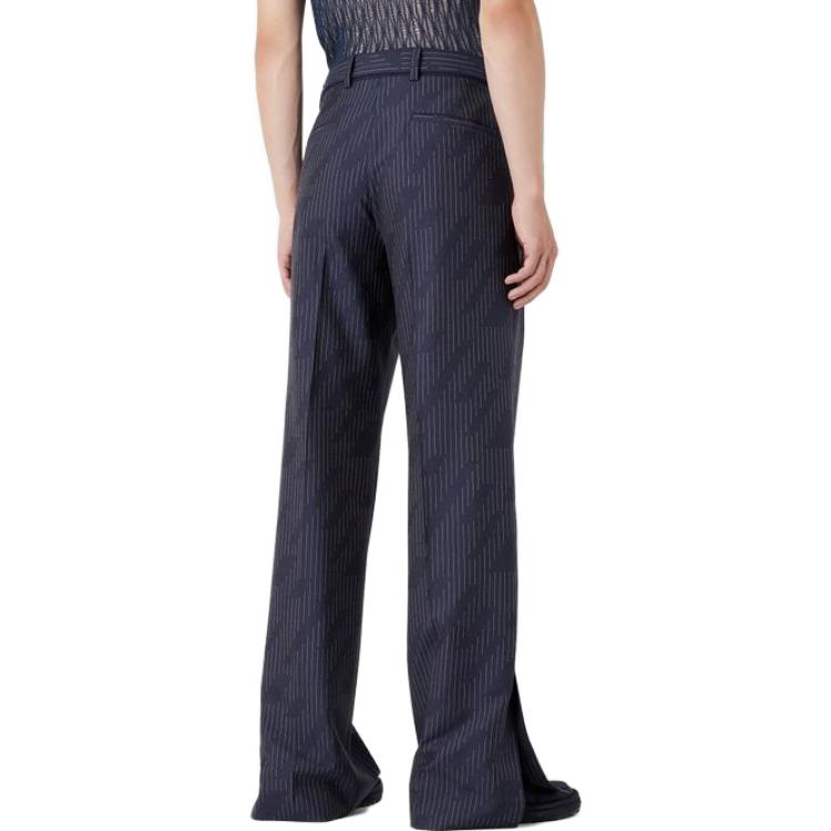 EMPORIO ARMANI SS23  Diagonal Striped Casual Pants - Navy Blue D41P35-D1110-1918 圖 5