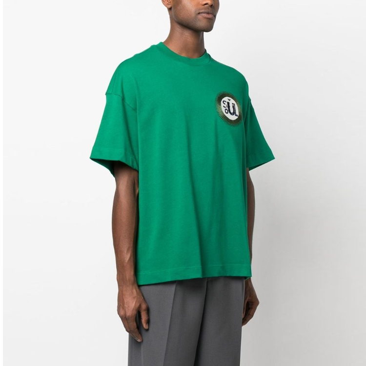 Emporio Armani SS23  Green Embroidered Logo Knit Crewneck T-Shirt 3R1T6D-1JUFZ-0557 圖 5