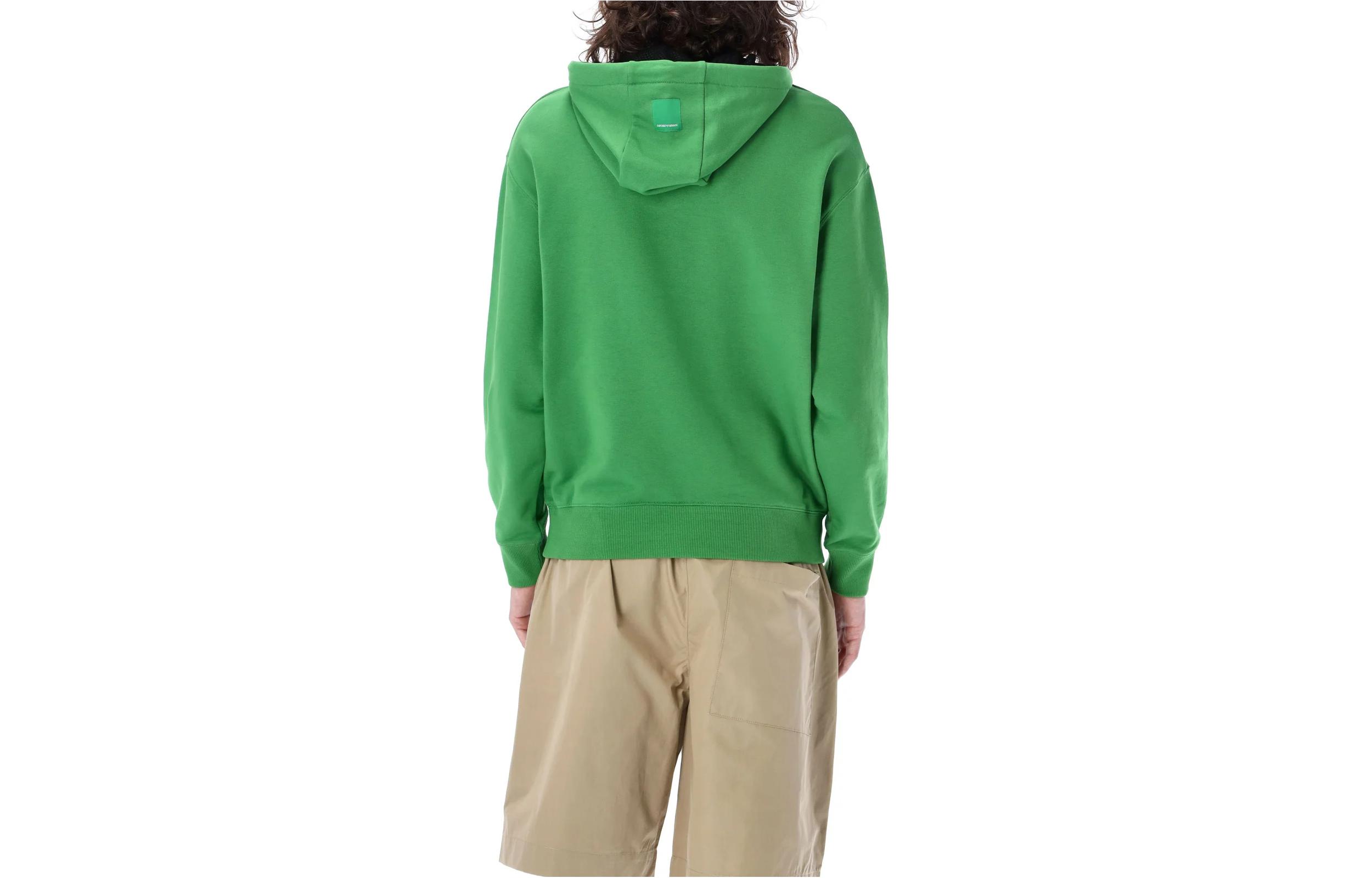 EMPORIO ARMANI SS23  Green Hoodie with Beach Hut Print. 3L1M7C-1JVHZ-0537 圖 3