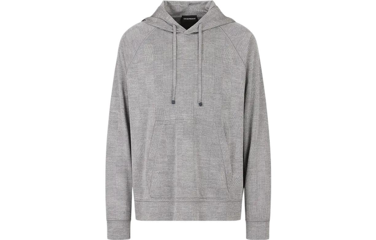 Order EMPORIO ARMANI SS23 Suéter Tejido con Capucha y Cordón Gris. 3R1B6P-1J28Z-0616