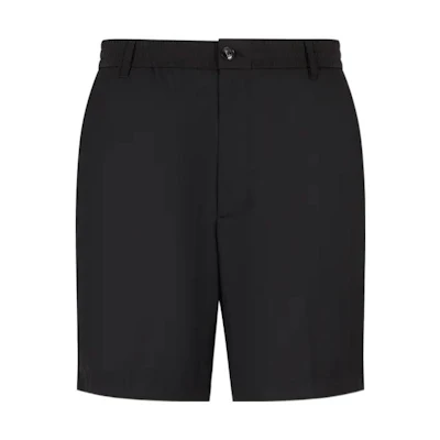 Emporio Armani SS23 High-Waisted Elastic Shorts Black. 3R1PC1-1NRBZ-0999