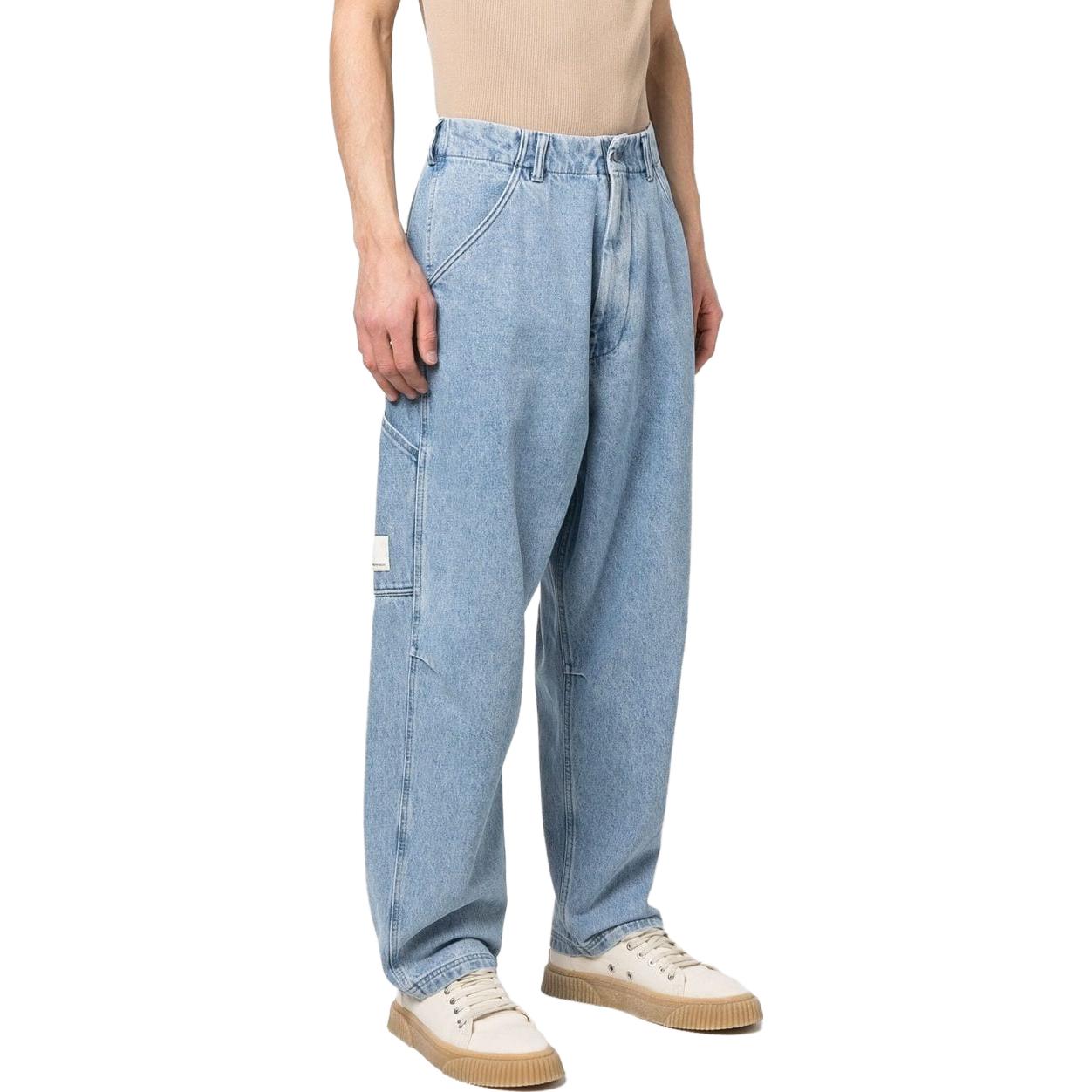 EMPORIO ARMANI SS23  High-Waisted Loose Fit Jeans - Blue. 3R1J66-1DD8Z-0943 圖 5