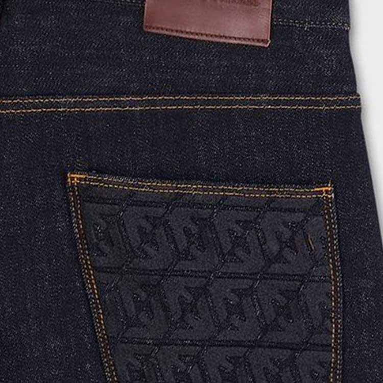 Sizing EMPORIO ARMANI SS23 Indigo Jeans Potongan Lurus dengan Sulaman Malaysia. 3R1J06-1DMWZ-F952