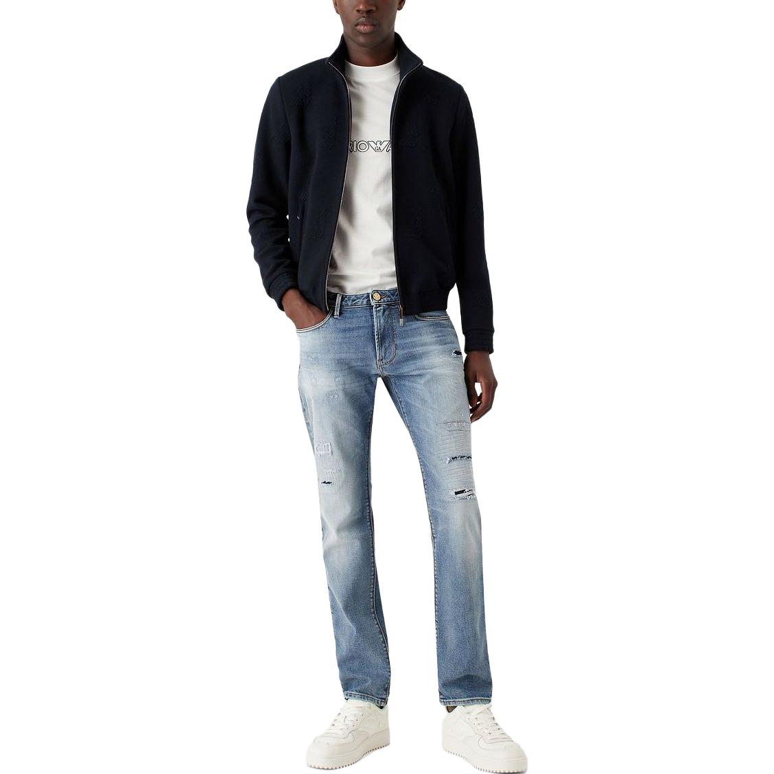 Emporio Armani SS23  Light Blue Distressed Button-Fly Jeans. 3R1J06-1D33Z-0943 圖 3