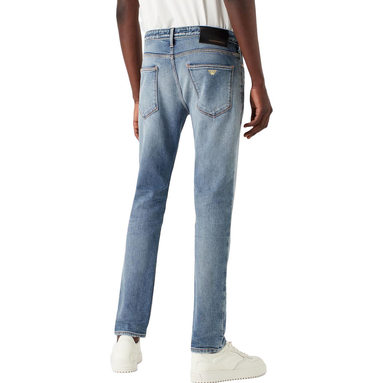 Emporio Armani SS23  Light Blue Distressed Button-Fly Jeans. 3R1J06-1D33Z-0943 圖 5