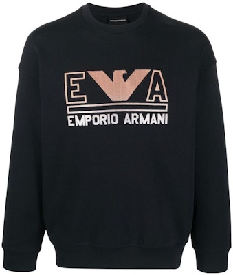 エンポリオアルマーニ SS23 ロゴ刺繍 クルーネック スウェットシャツ ネイビーブルー 3R1MBT-1JHSZ-09K5 Buy エンポリオアルマーニ SS23 ロゴ刺繍 クルーネック スウェットシャツ ネイビーブルー 3R1MBT-1JHSZ-09K5