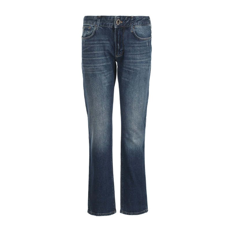 EMPORIO ARMANI SS23  Mid-Rise Straight-Leg Jeans Blue Casual Denim 3R1J06-1D15Z-0942