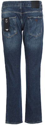 EMPORIO ARMANI SS23 Jeans Biru Kasual Denim Potongan Lurus Sederhana 3R1J06-1D15Z-0942 Lookbook EMPORIO ARMANI SS23 Jeans Biru Kasual Denim Potongan Lurus Sederhana 3R1J06-1D15Z-0942