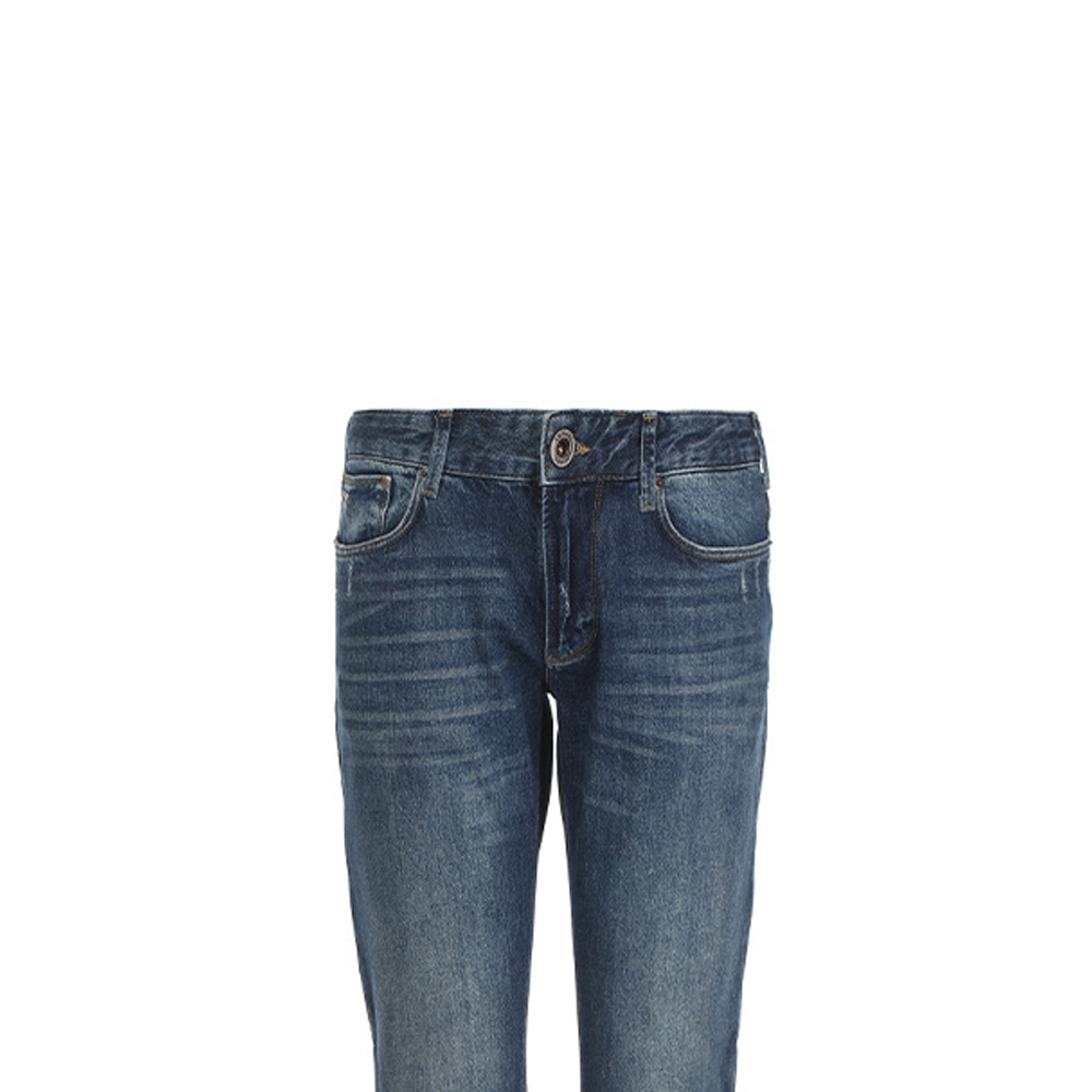 Purchase EMPORIO ARMANI SS23 Jeans Biru Kasual Denim Potongan Lurus Sederhana 3R1J06-1D15Z-0942