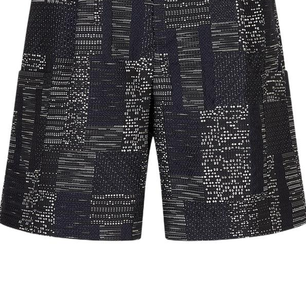 Sizing 엠포리오 아르마니 SS23 미드웨이스트 자카드 버뮤다 쇼츠 블루 D41PB3-D1050-0920