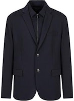 EMPORIO ARMANI SS23 Navy Blue Detachable Inner Lapel Blazer. 3R1GM0-1JMTZ-0920 EMPORIO ARMANI SS23 Navy Blue Detachable Inner Lapel Blazer. 3R1GM0-1JMTZ-0920
