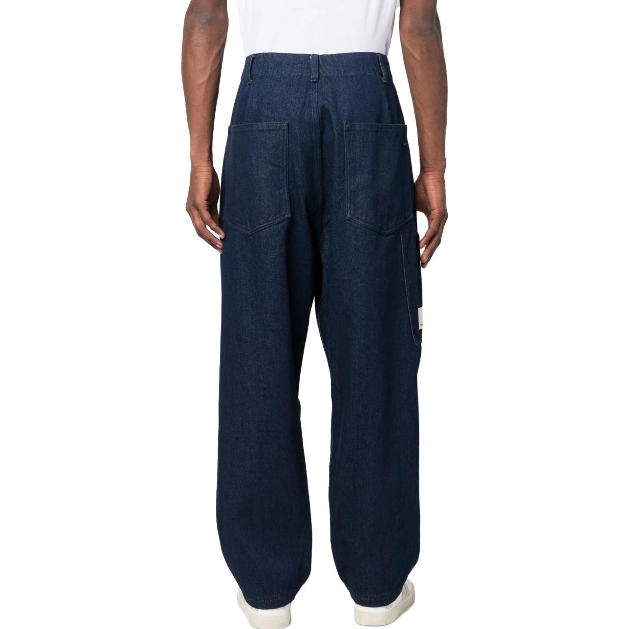 EMPORIO ARMANI SS23  Navy Blue High-Waisted Loose Fit Jeans 3R1J66-1DD8Z-0941 圖 4