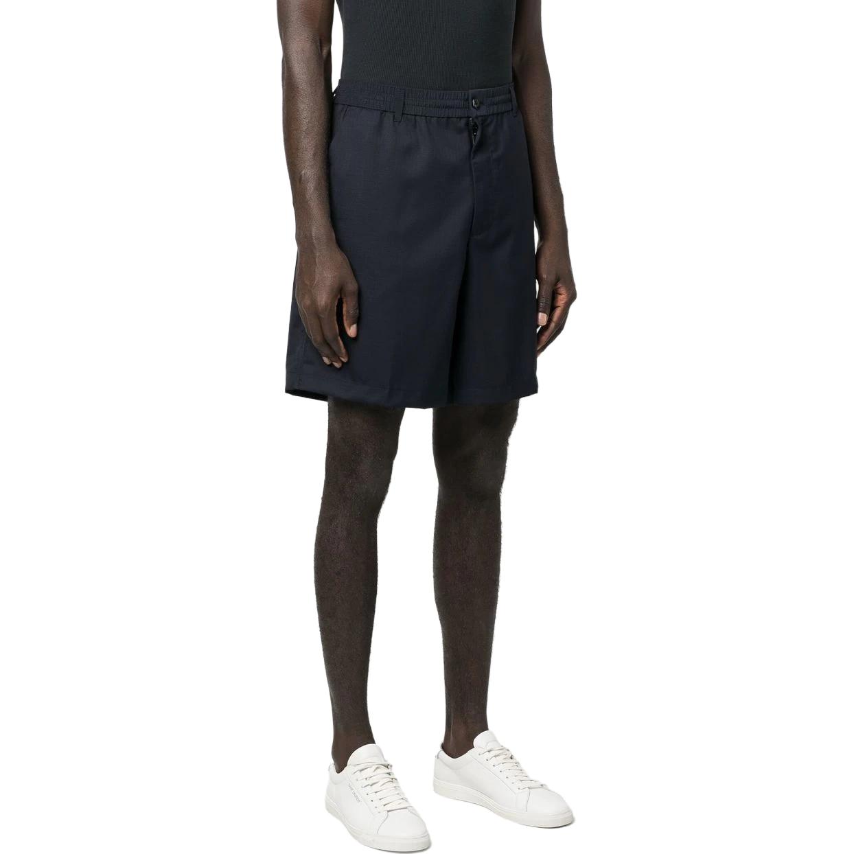 Purchase EMPORIO ARMANI SS23 Seluar Pendek Biru Navy Logo Solid Lelaki 3R1PC1-1NRBZ-0920