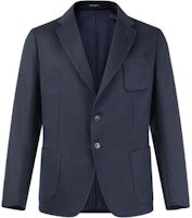 Emporio Armani SS23 Navy Single-Breasted Blazer with Patch Pockets. D41G45-D1088-922 Emporio Armani SS23 Navy Single-Breasted Blazer with Patch Pockets. D41G45-D1088-922
