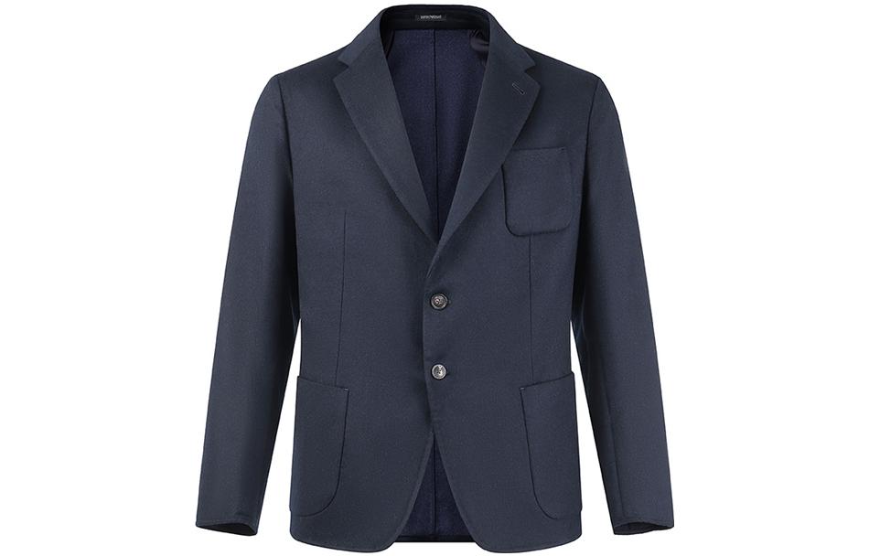 Order 엠포리오 아르마니 SS23 네이비 패치 포켓 싱글 브레스티드 블레이저. D41G45-D1088-922