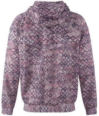 Emporio Armani SS23 Jaket Hoodie Mesh Santai dalam Kelabu Merah Jambu. H31R04-C1031-321 Lookbook Emporio Armani SS23 Jaket Hoodie Mesh Santai dalam Kelabu Merah Jambu. H31R04-C1031-321