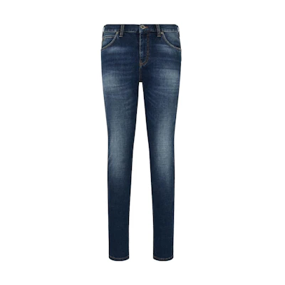Emporio Armani SS23 Slim-Fit Low-Waist Blue Denim Jeans. 3R1J16-1D0BZ-0942