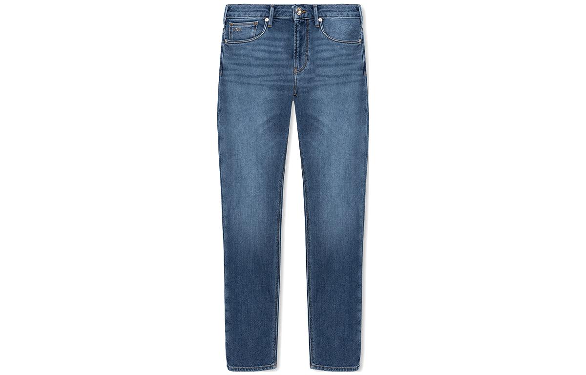 Order Emporio Armani SS23 Slim-Fit Jeans Biru Denim Mid-Rise. 3R1J06-1DL2Z-0942