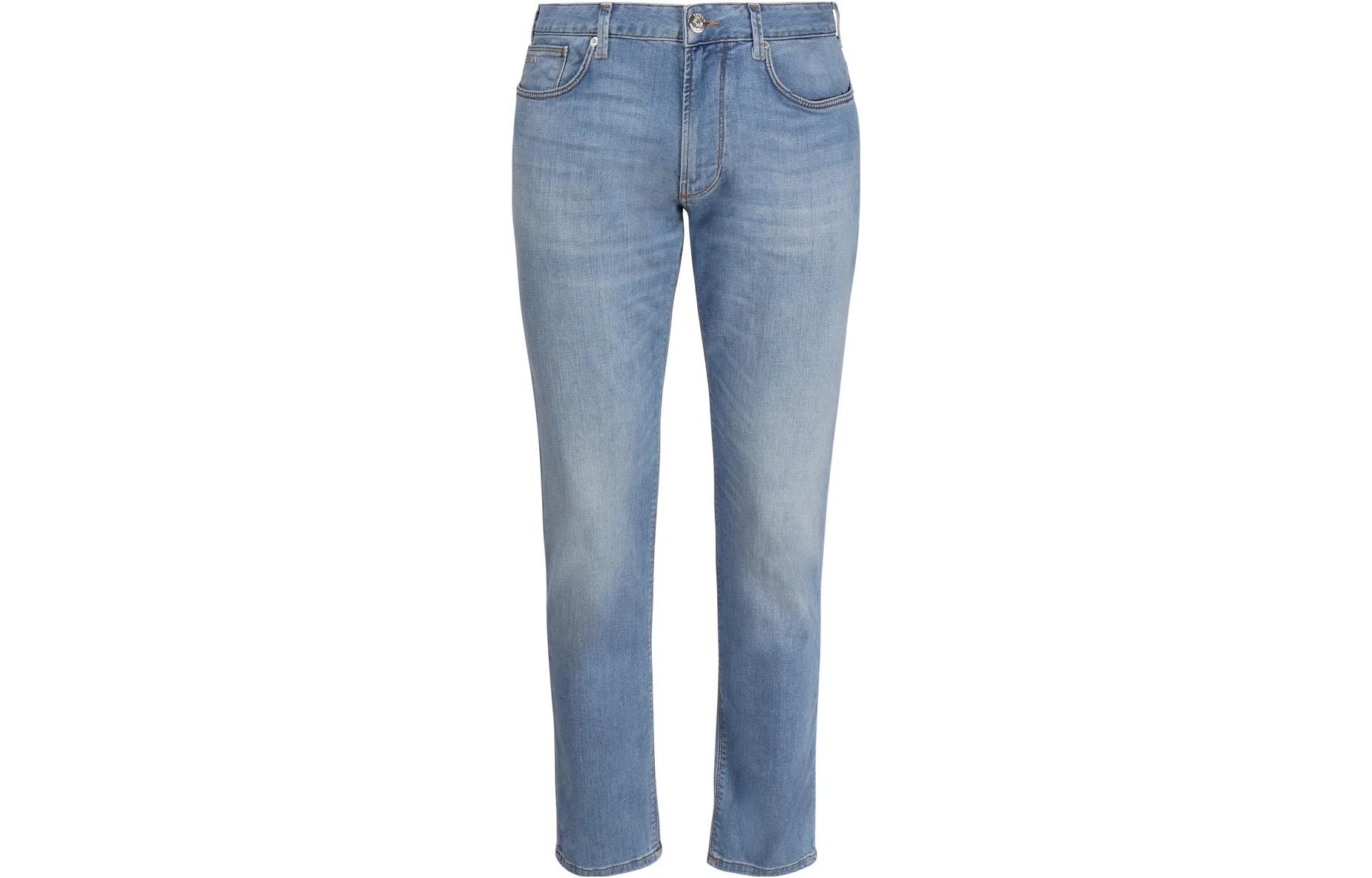 EMPORIO ARMANI SS23  Slim Fit Mid-Rise Washed Denim Jeans Light Blue 3R1J06-1D09Z-0943 圖 2
