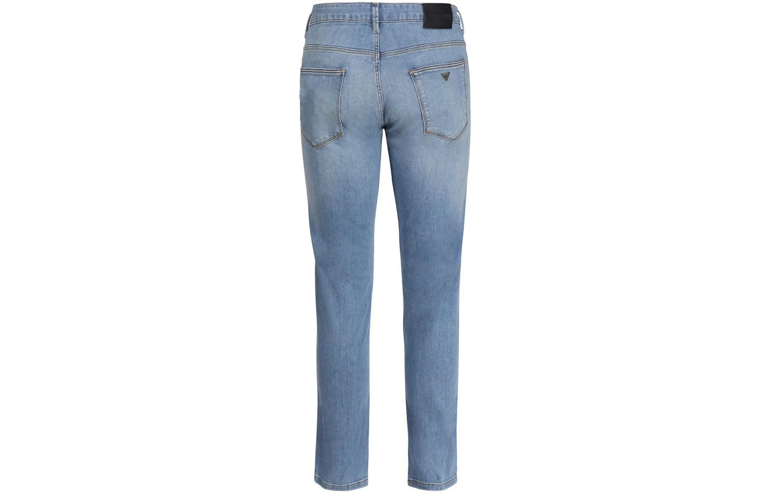 EMPORIO ARMANI SS23  Slim Fit Mid-Rise Washed Denim Jeans Light Blue 3R1J06-1D09Z-0943 圖 3