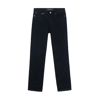 Emporio Armani SS23 Slim Fit Straight Black Denim Jeans with Zipper Pocket 3R1J75-1DQIZ-0005