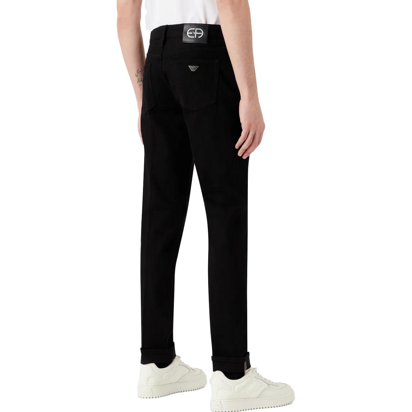 Emporio Armani SS23  Slim Fit Straight Black Denim Jeans with Zipper Pocket 3R1J75-1DQIZ-0005 圖 5