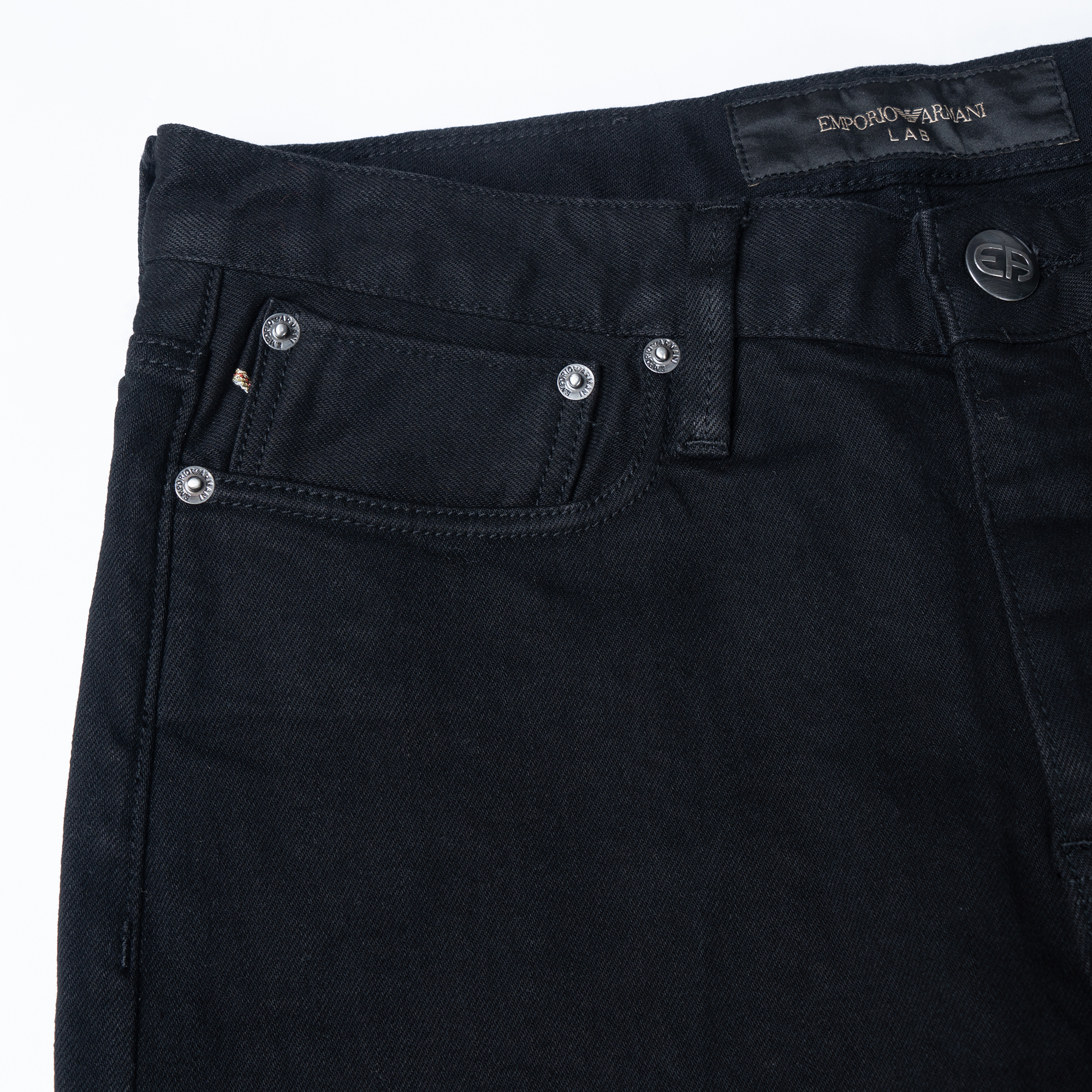 Emporio Armani SS23  Slim Fit Straight Black Denim Jeans with Zipper Pocket 3R1J75-1DQIZ-0005 圖 7