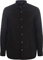 EMPORIO ARMANI SS23 Solid Color Button-Up Shirt Black 3R1C86-1K0DZ-F083 EMPORIO ARMANI SS23 Solid Color Button-Up Shirt Black 3R1C86-1K0DZ-F083
