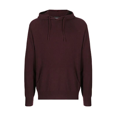 EMPORIO ARMANI SS23 Solid Color Hoodie Brown Long Sleeve Pullover. 8N1MY91MF8Z