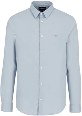 EMPORIO ARMANI SS23 Solid Color Long Sleeve Shirt - Blue 8N1C091-NI9Z1-0785 Order EMPORIO ARMANI SS23 Solid Color Long Sleeve Shirt - Blue 8N1C091-NI9Z1-0785