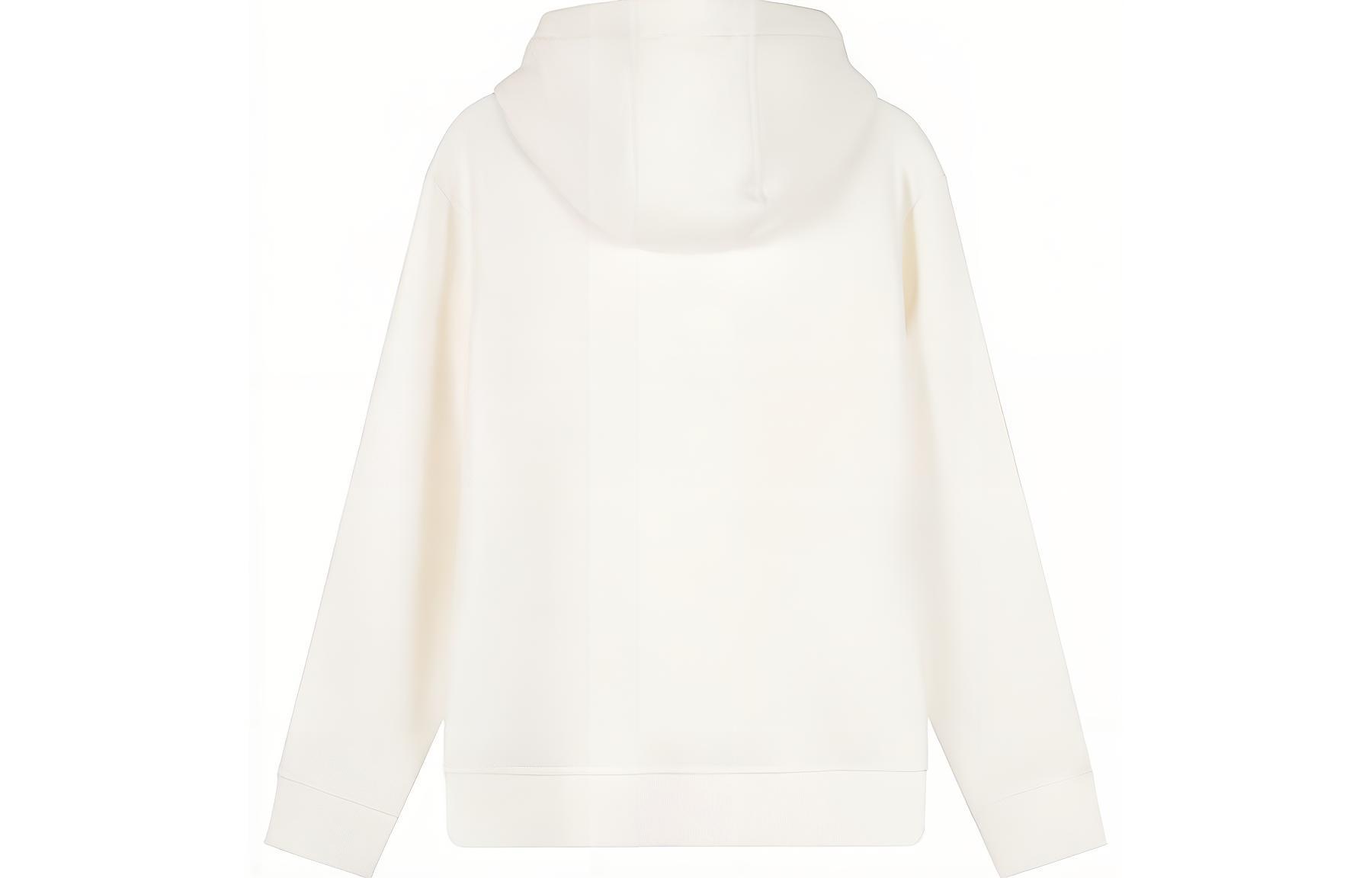 EMPORIO ARMANI SS23  Solid Logo Embroidered Hoodie Jacket Off-White 8N1ML6-1JHSZ-0101 圖 3