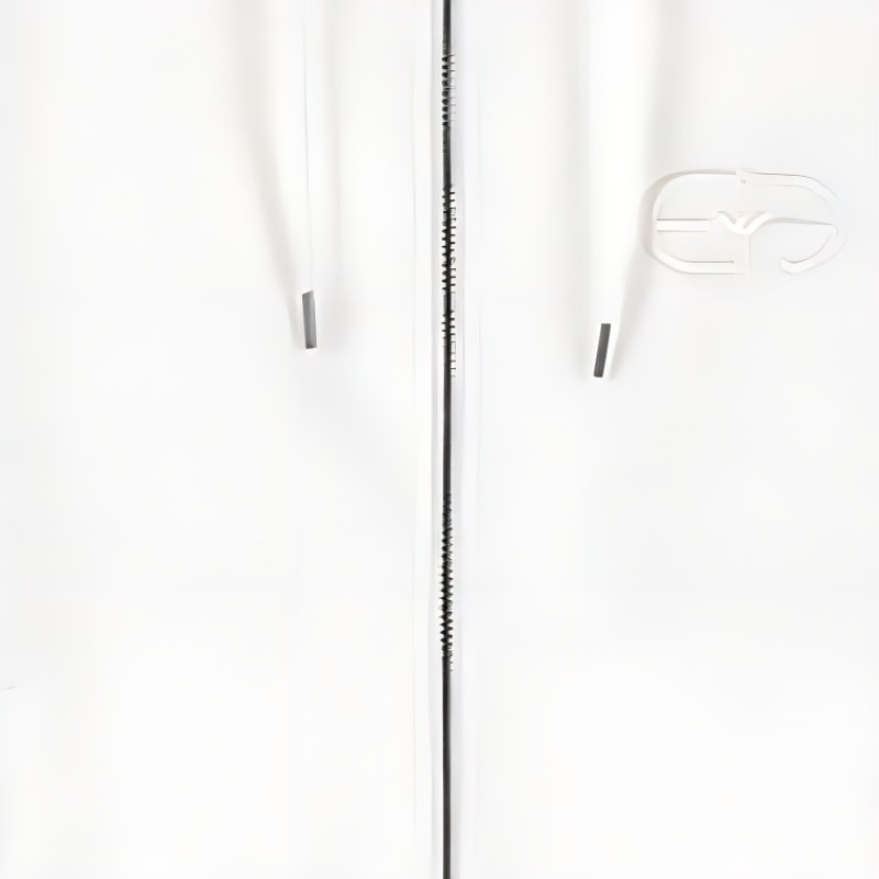 EMPORIO ARMANI SS23  Solid Logo Embroidered Hoodie Jacket Off-White 8N1ML6-1JHSZ-0101 圖 5