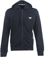 EMPORIO ARMANI SS23 Solid Logo Print Drawstring Hoodie - Navy Blue 111666-3R571-0135 EMPORIO ARMANI SS23 Solid Logo Print Drawstring Hoodie - Navy Blue 111666-3R571-0135