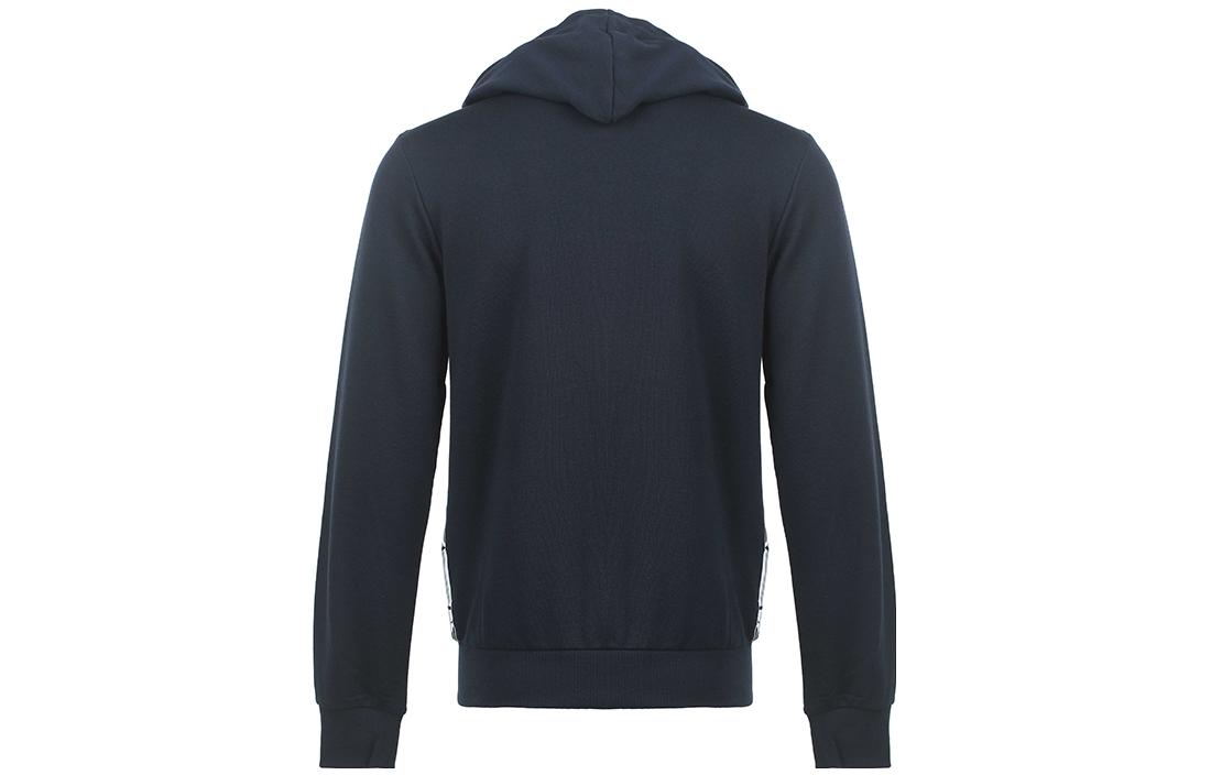 Lookbook EMPORIO ARMANI SS23  Solid Logo Print Drawstring Hoodie - Navy Blue 111666-3R571-0135