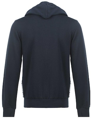 EMPORIO ARMANI SS23 Solid Logo Print Drawstring Hoodie - Navy Blue 111666-3R571-0135 Lookbook EMPORIO ARMANI SS23 Solid Logo Print Drawstring Hoodie - Navy Blue 111666-3R571-0135