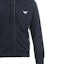 Cheap EMPORIO ARMANI SS23 Solid Logo Print Drawstring Hoodie - Navy Blue 111666-3R571-0135