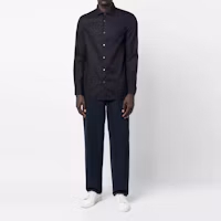 Lookbook EMPORIO ARMANI SS23 海軍藍長袖襯衫 3R1C86-1K0DZ-F9A8