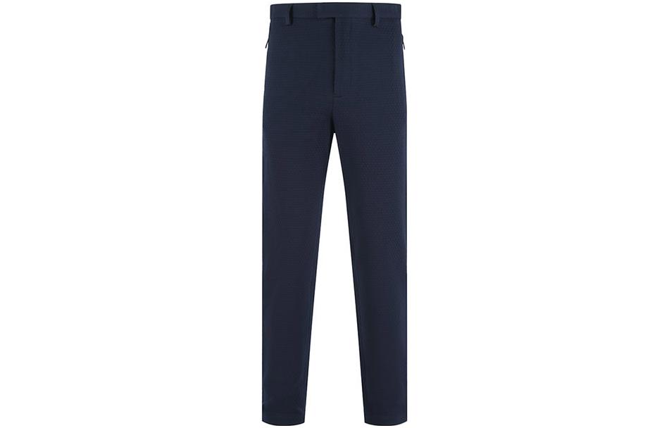 Emporio Armani SS23  Straight-Leg Mid-Rise Casual Pants in Dark Blue. H31P52-C1069-920