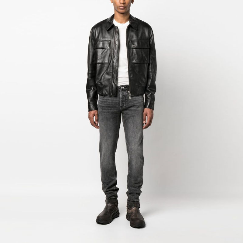 EMPORIO ARMANI SS23  Washed Black Straight-Leg Casual Jeans. 3R1J75-1DPYZ-0006 圖 3