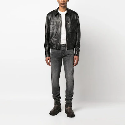 EMPORIO ARMANI SS23 水洗黑色直筒休闲牛仔裤 3R1J75-1DPYZ-0006 Lookbook EMPORIO ARMANI SS23 水洗黑色直筒休闲牛仔裤 3R1J75-1DPYZ-0006