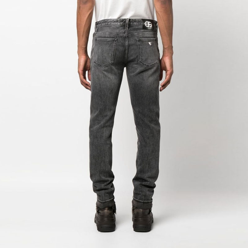EMPORIO ARMANI SS23  Washed Black Straight-Leg Casual Jeans. 3R1J75-1DPYZ-0006 圖 4