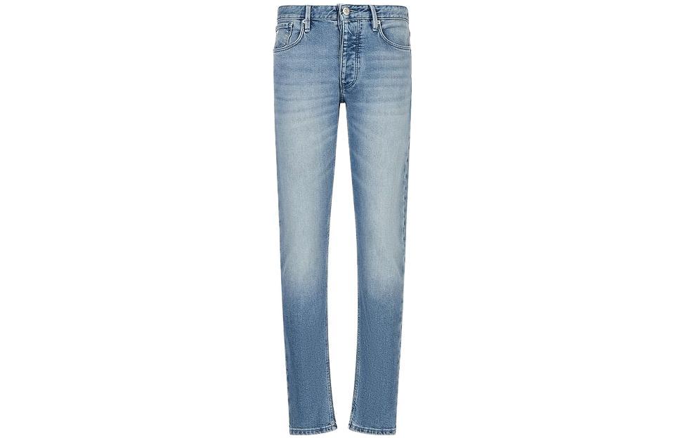 Order Emporio Armani SS23 Seluar Jeans Biru Slim Straight Washed. 3R1J751-D29Z1-0942
