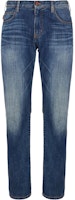 EMPORIO ARMANI SS23 Washed Straight Fit Jeans - Blue. 3G1J45-1D5QZ-0942 EMPORIO ARMANI SS23 Washed Straight Fit Jeans - Blue. 3G1J45-1D5QZ-0942